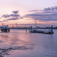 Buy canvas prints of River Thames Sunset by Graham Custance