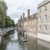 Buy canvas prints of Mathematical Bridge, Cambridge by Graham Custance