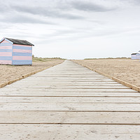 Buy canvas prints of Great Yarmouth Beach Huts by Graham Custance