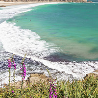 Buy canvas prints of Porthcurno by Graham Custance