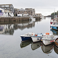 Buy canvas prints of Looe Harbour by Graham Custance