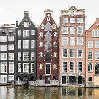 Buy canvas prints of Gingerbread Houses, Amsterdam by Graham Custance