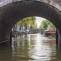 Buy canvas prints of The Seven Bridge Canal, Amsterdam by Graham Custance