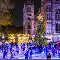 Buy canvas prints of Natural History Museum Skaters by Graham Custance