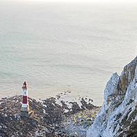 Buy canvas prints of Beachy Head Lighthouse by Graham Custance
