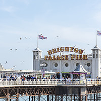 Buy canvas prints of Brighton Palace Pier by Graham Custance