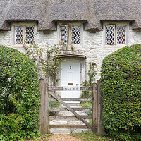 Buy canvas prints of Church Walk Cottage, Little Bredy by Graham Custance