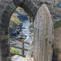 Buy canvas prints of Tintagel Castle by Graham Custance