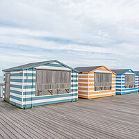 Buy canvas prints of Hastings Beach Huts  by Graham Custance