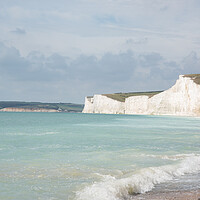 Buy canvas prints of Seven Sisters Cliffs by Graham Custance