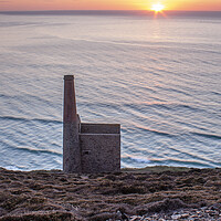 Buy canvas prints of Wheal Coates Sunset by Graham Custance