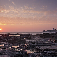 Buy canvas prints of Godrevy Lighthouse Cornwall by Graham Custance