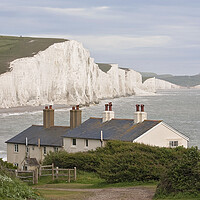 Buy canvas prints of Seven Sisters Cliffs by Graham Custance