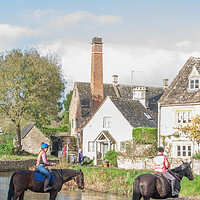 Buy canvas prints of Lower Slaughter, Cotswolds  by Graham Custance