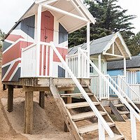 Buy canvas prints of Wells-next-the-Sea Beach Huts by Graham Custance