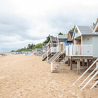 Buy canvas prints of Wells-next-the-Sea Beach Huts  by Graham Custance