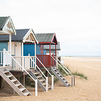 Buy canvas prints of Wells-next-the-Sea Beach Huts by Graham Custance