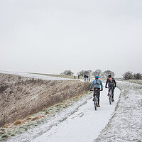 Buy canvas prints of Dunstable Downs Winter  by Graham Custance