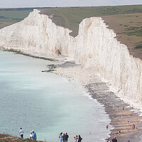 Buy canvas prints of Seven Sisters Cliffs  by Graham Custance