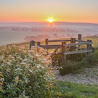 Buy canvas prints of Chilterns Sunsrise  by Graham Custance