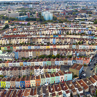 Buy canvas prints of Coloured Houses by Gary Horne