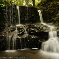 Buy canvas prints of Waterfall in Spring 14 by Darren Whitehead