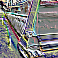 Buy canvas prints of ABSTRACT 1967 CHEVROLET by mark graham