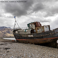Buy canvas prints of Ship wreck at Corpach by Graham Moore