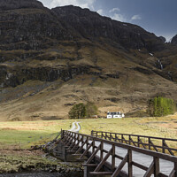 Buy canvas prints of achnambeithach cottage glencoe by Graham Moore