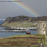 Buy canvas prints of Uig and Captain Frasers Folly by Graham Moore