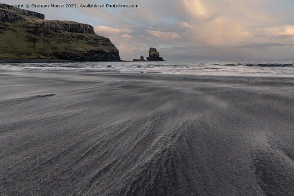 Talisker Bay sunset Picture Board by Graham Moore