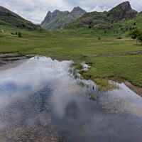 Buy canvas prints of Blea Tarn and Side Pike by Graham Moore