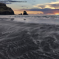 Buy canvas prints of Talisker Bay sunset by Graham Moore