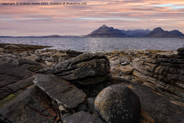 Elgol Isle of Skye sunset Picture Board by Graham Moore