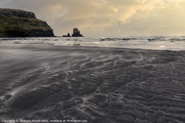 Talisker Bay sunset Picture Board by Graham Moore