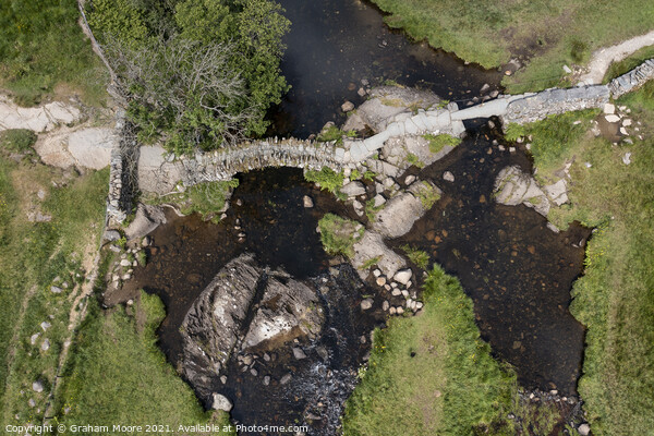 Top down view of Slaters Bridge Picture Board by Graham Moore