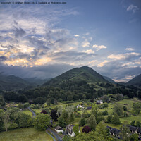 Buy canvas prints of Helm Crag Grasmere sunset by Graham Moore