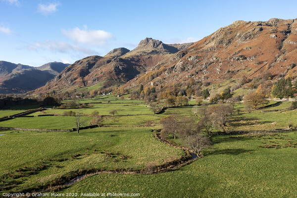 Langdale Pikes hor Picture Board by Graham Moore