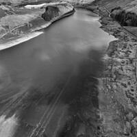 Buy canvas prints of Haweswater and The Rigg monochrome by Graham Moore