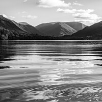 Buy canvas prints of Ripples on Ullswater monochrome by Graham Moore