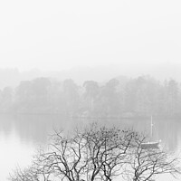 Buy canvas prints of Windermere early morning mist by Graham Moore