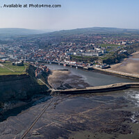 Buy canvas prints of Whitby town and Abbey headland by Graham Moore