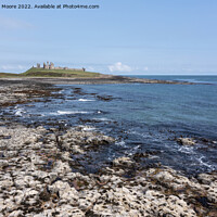 Buy canvas prints of Dunstanburgh Castle from the south elevated by Graham Moore