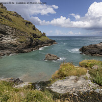 Buy canvas prints of Tintagel Bay by Graham Moore