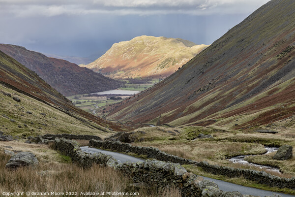 Kirkstone Pass looking north Picture Board by Graham Moore