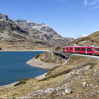 Buy canvas prints of Approach to Ospizio Bernina by Graham Moore