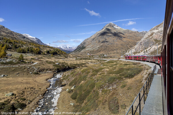 Approaching Bernina Lagalb Picture Board by Graham Moore