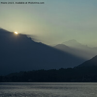 Buy canvas prints of Lake Como sunrise by Graham Moore