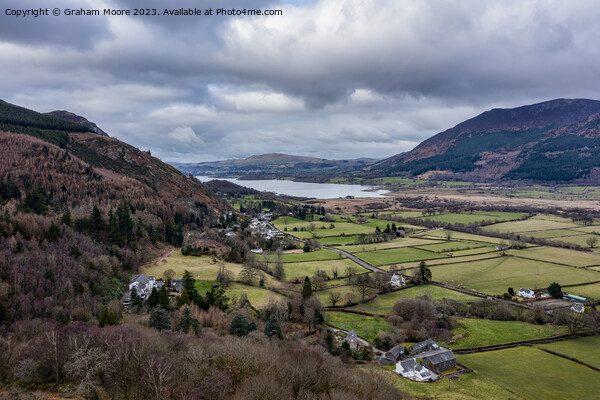 Bassenthwaite looking northwest from Whinlatter Picture Board by Graham Moore