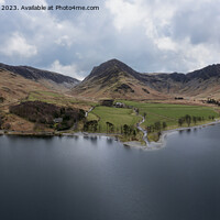 Buy canvas prints of Buttermere Fleetwith Pike and Haystacks by Graham Moore